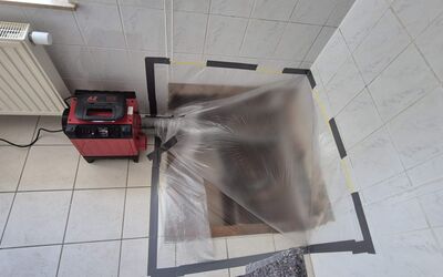 Plate Bauunternehmen Dresden Hohlraumtrocknung mit Absorbtionstrockner